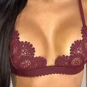 Lovely Chic Hollow-out Wine Red Bra
