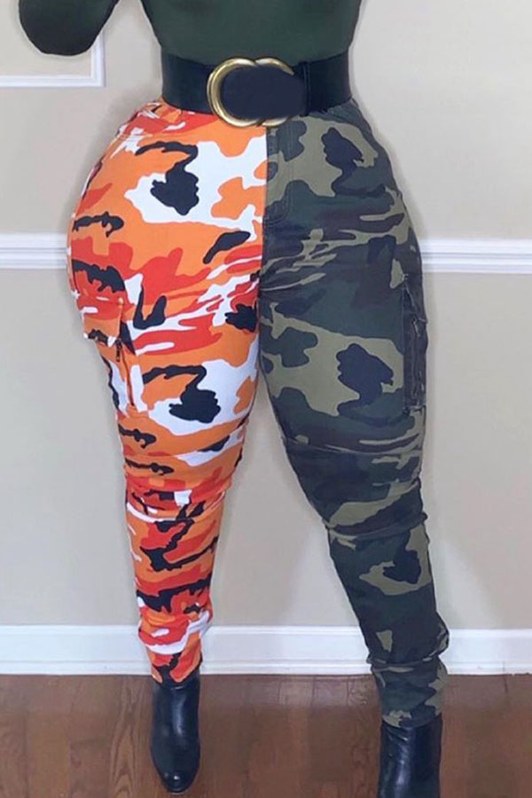 

Lovely Stylish Camo Print Red Pants, Red camouflage