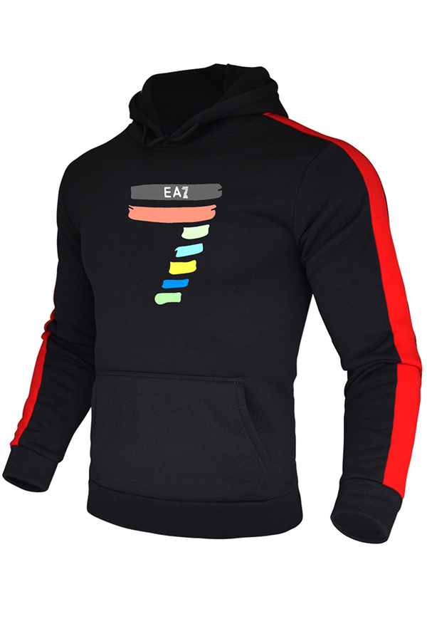 

Lovely Casual Hooded Collar Black Hoodie
