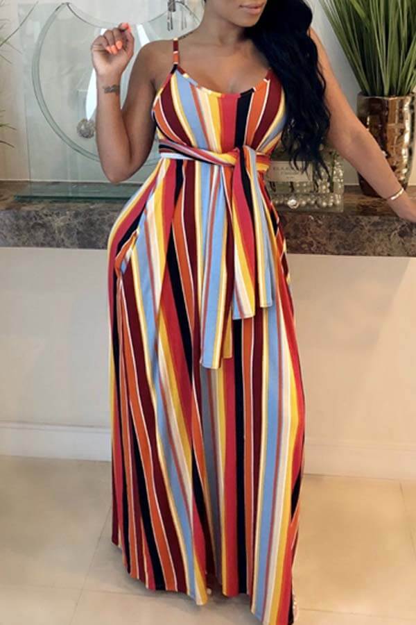 

LW Bohemian Striped Jacinth Maxi Dress