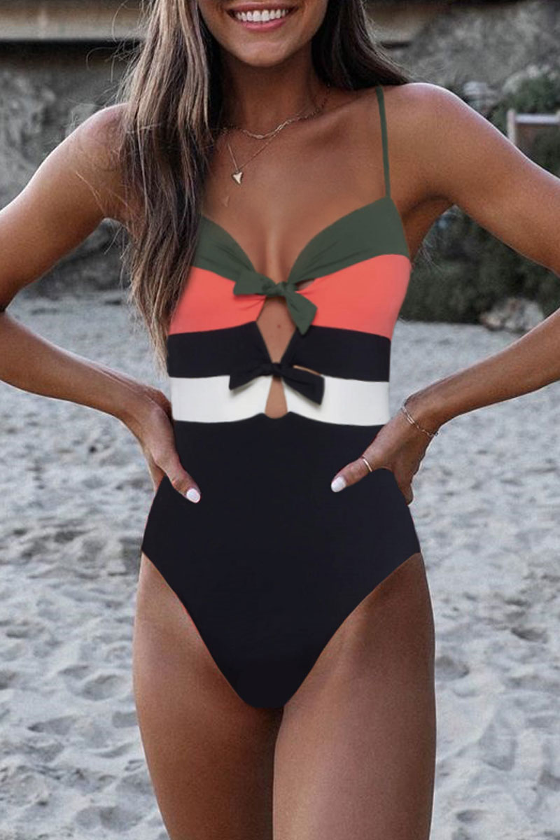 

Lovely Backless Black One-piece Swimsuit