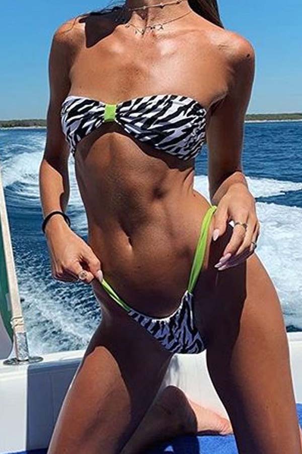 

Lovely Leopard Print Two-piece Swimsuit