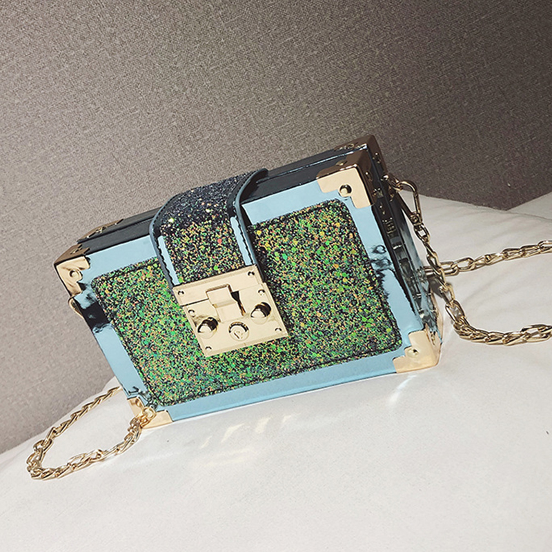 

Lovely Chic Patchwork Blue Crossbody Bag