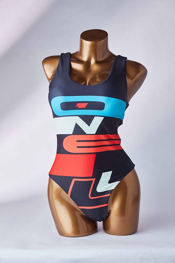 

Lovely Print Black One-piece Swimsuit