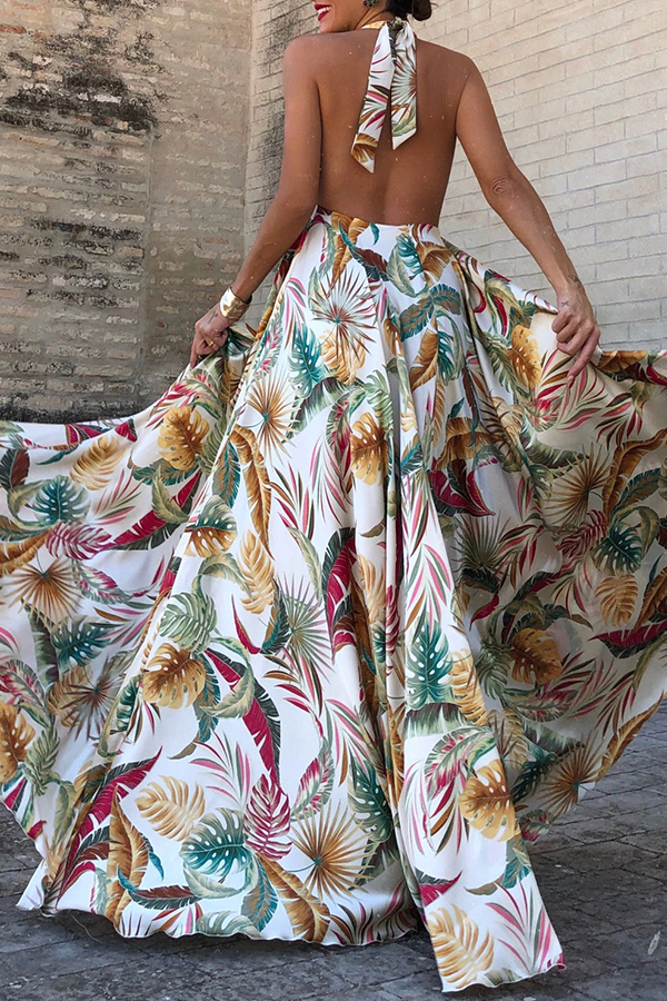 Lovely Bohemian Backless Multicolor Maxi Dress от Lovelywholesale WW