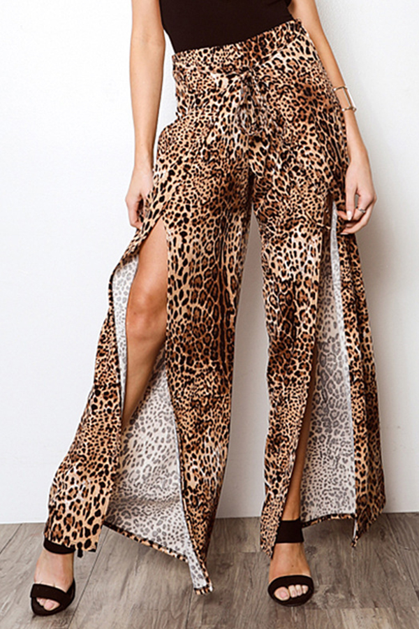 

Lovely Casual Leopard Print Pants