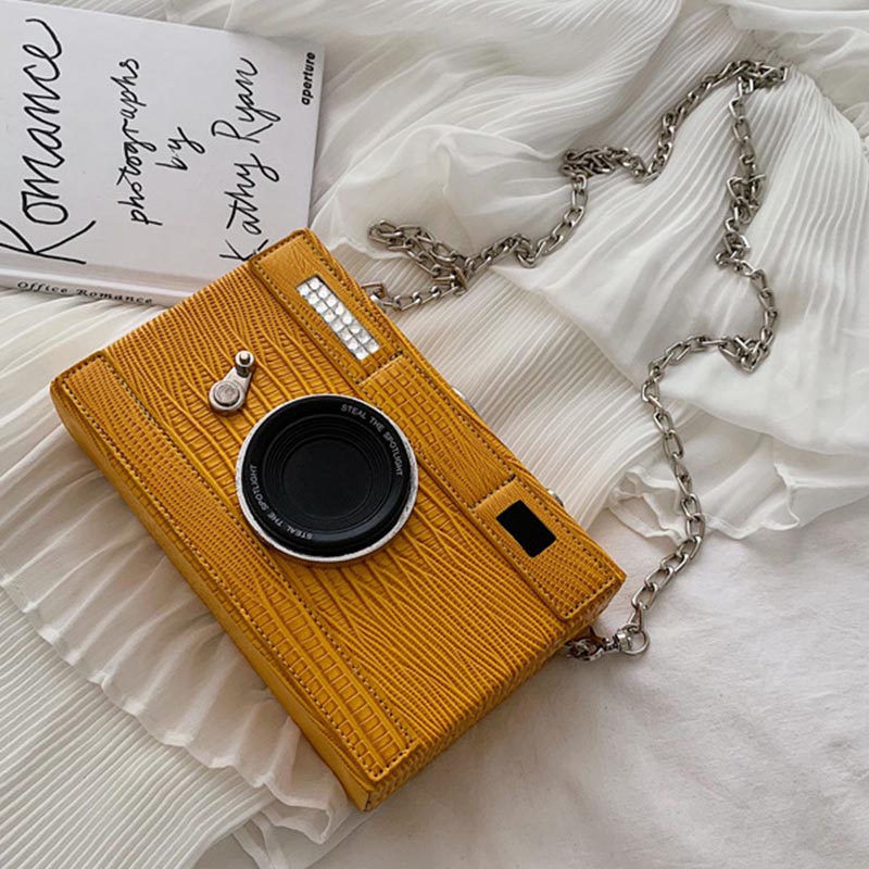 

Lovely Vintage Yellow Crossbody Bag