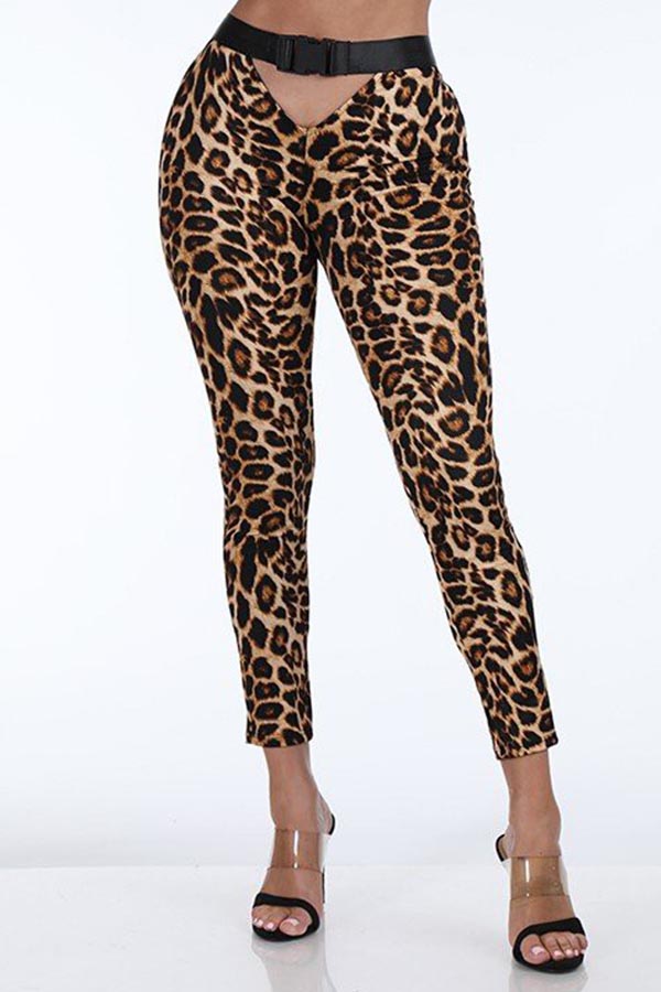 

Lovely Chic Leopard Print Pants