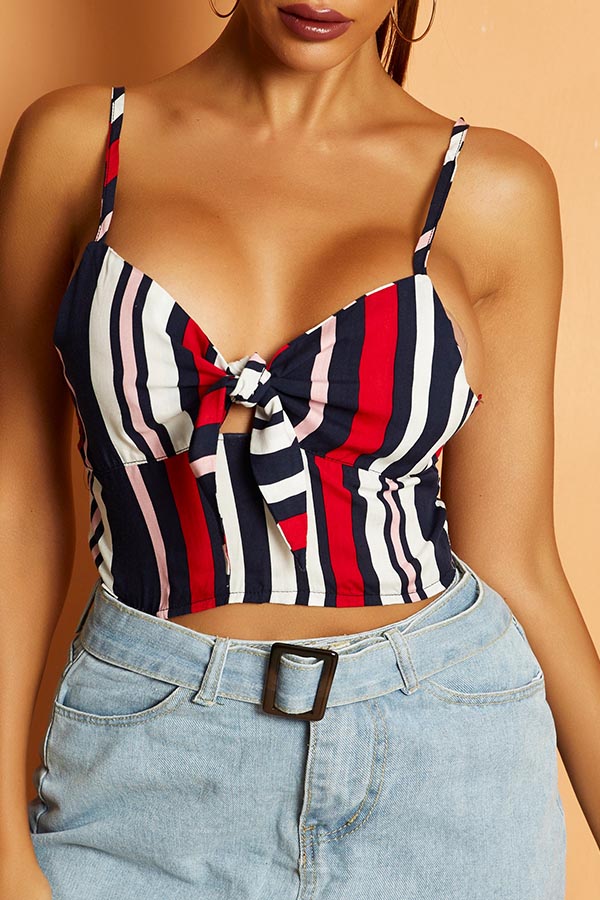 

Lovely Trendy Striped Multicolor Camisole, Multi