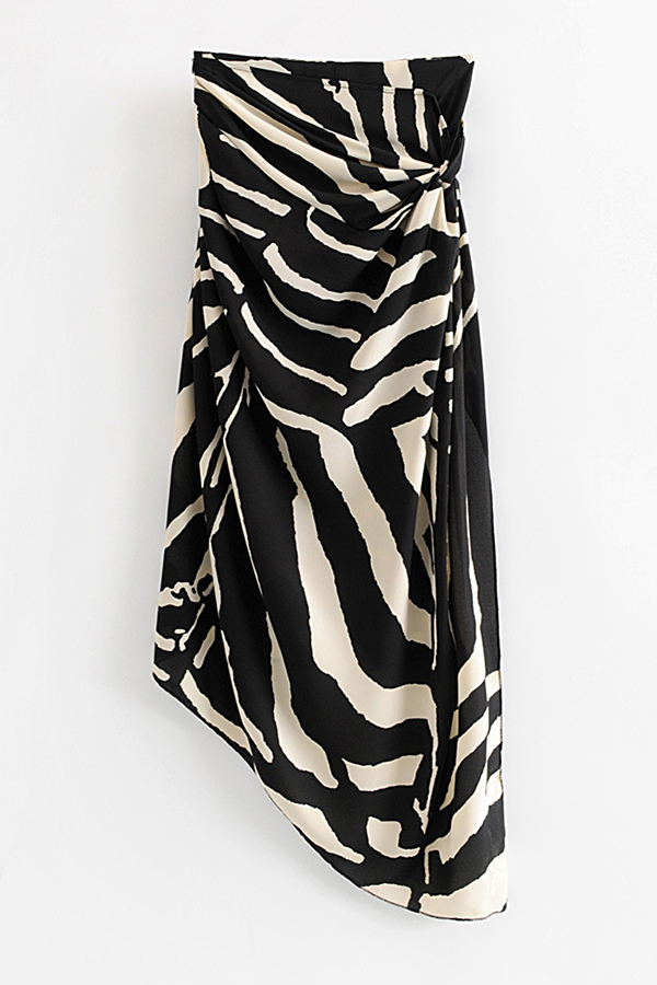 

Lovely Trendy Zebra Stripe Skirt