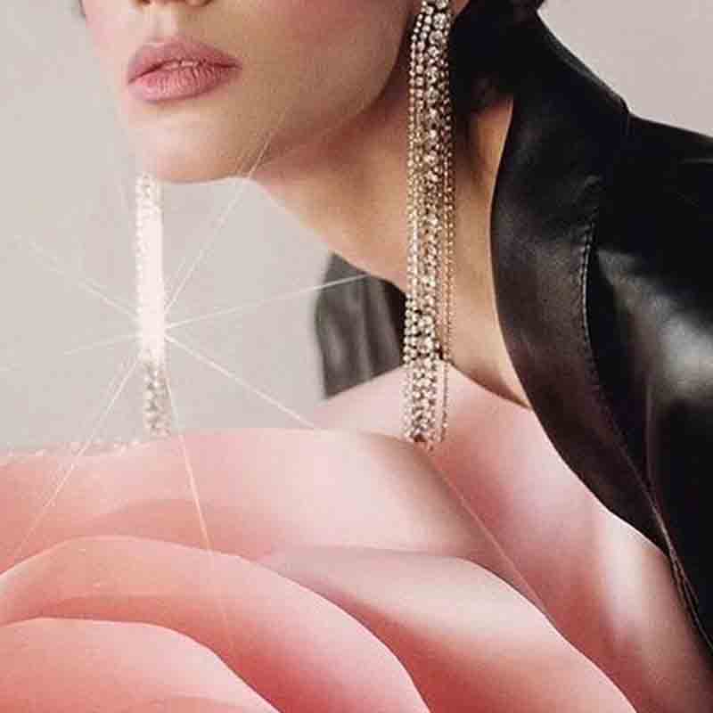 

Lovely Chic Tassel Design Gold Earring