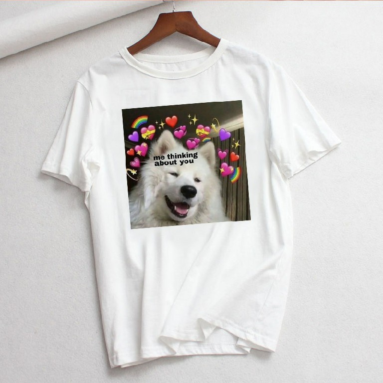 

Lovely Casual Print White Plus Size T-shirt