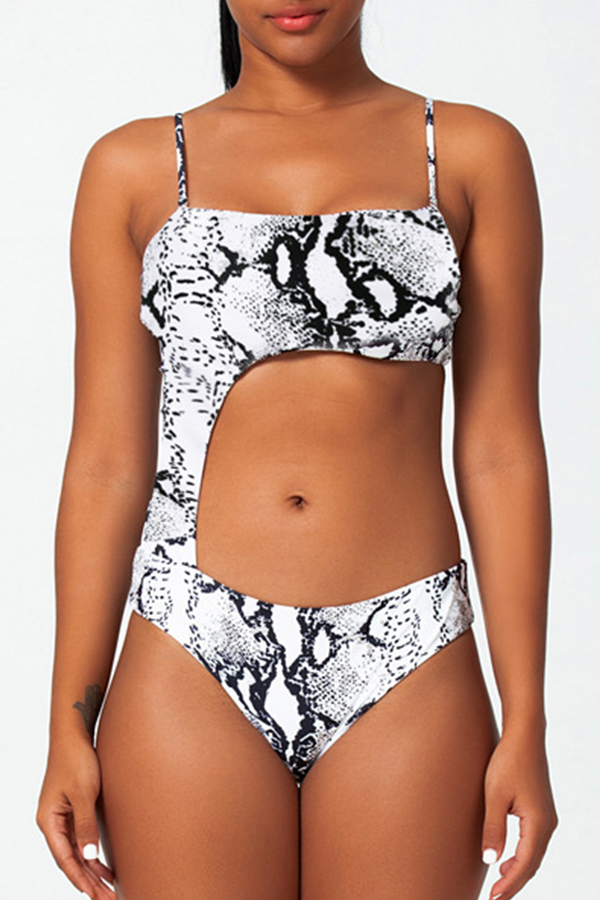 

Lovely Leopard Print Bathing Suit One-piece Swimsuit, Cobra