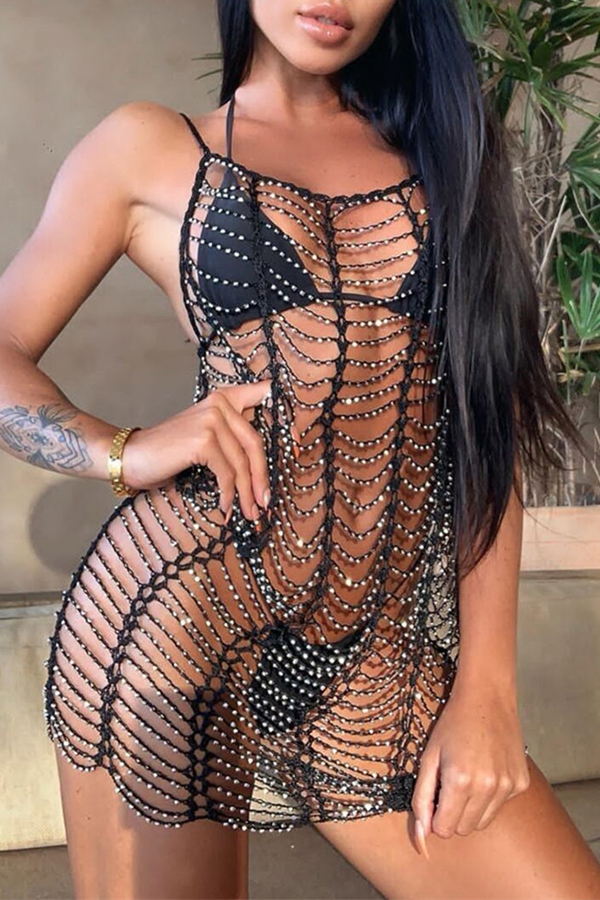 

Lovely Hollow-out Black Cover-Up