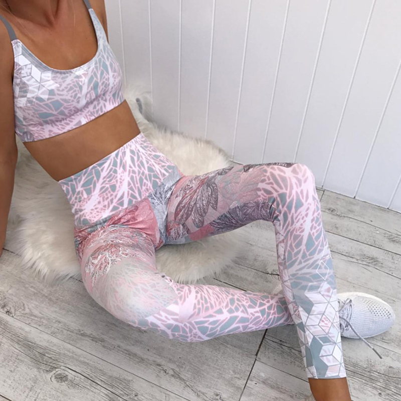 

Lovely Sportswear Print Pink Two-piece Pants Set