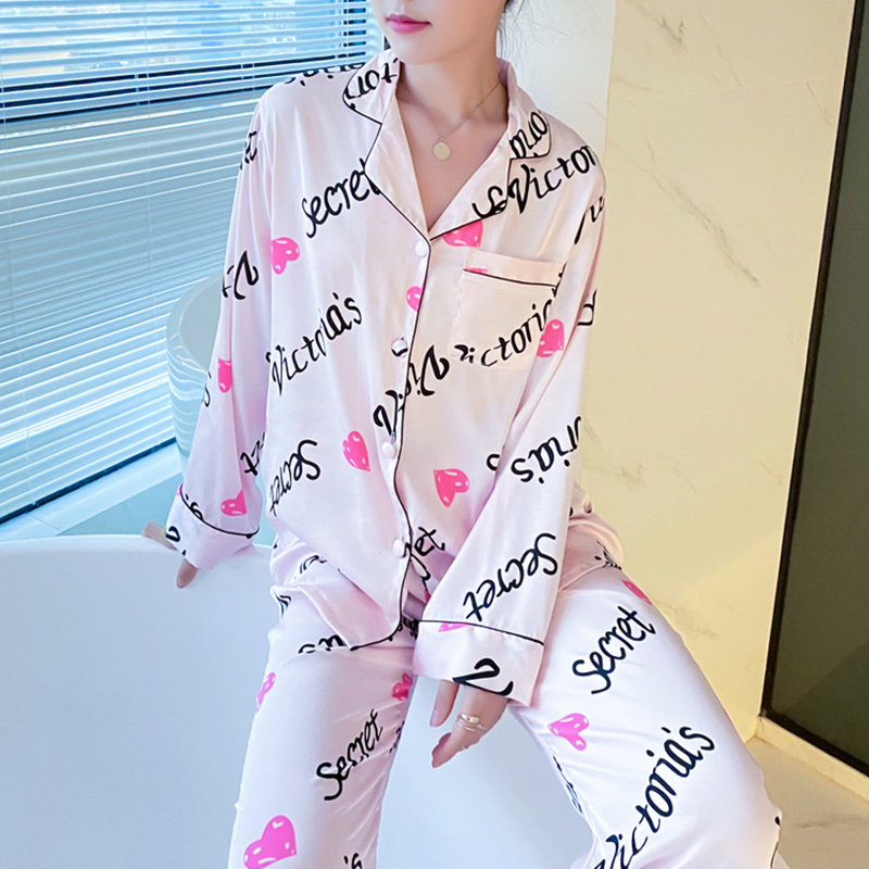 

Lovely Casual Letter Print Pink Sleepwear