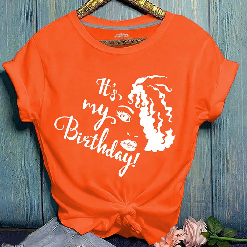 

Lovely Leisure Print Orange T-shirt