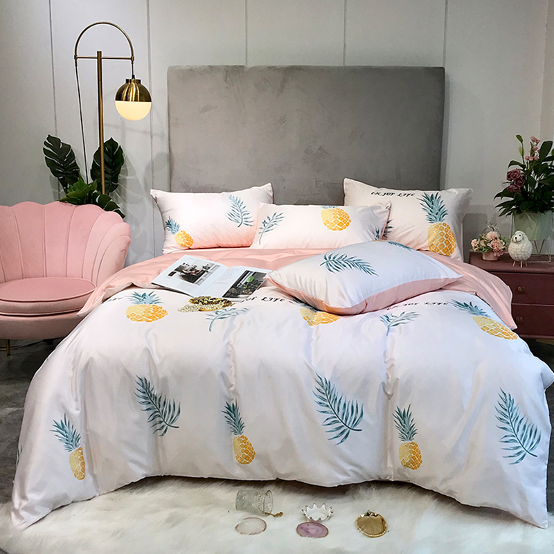 

Lovely Cosy Print Lemon Yellow Bedding Set