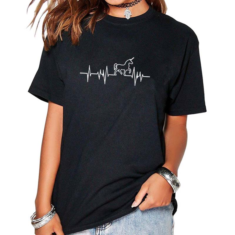 

Lovely Casual O Neck Print Black Plus Size T-shirt