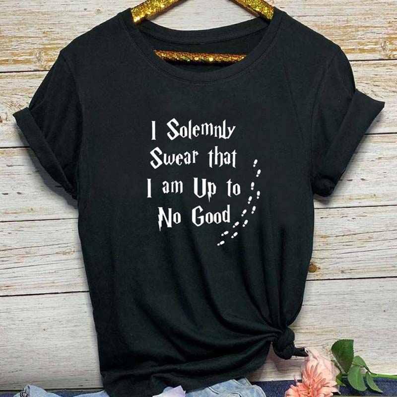 

Lovely Leisure O Neck Letter Print Black Plus Size T-shirt