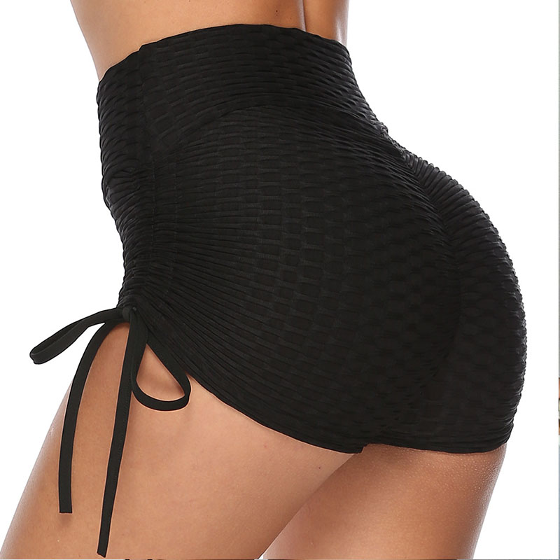 

Lovely Sportswear Fold Design Black Shorts
