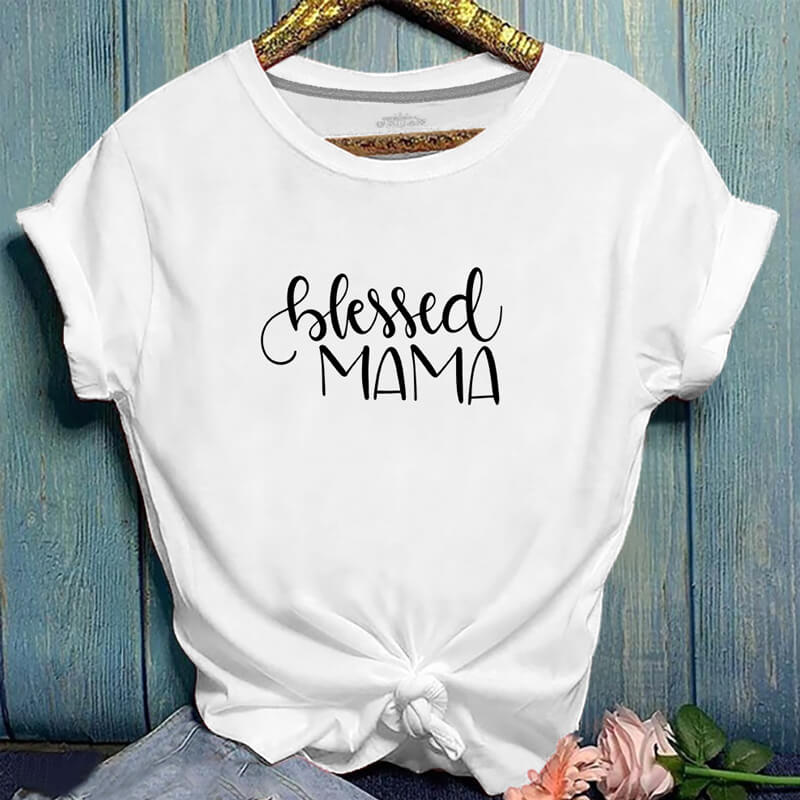 

Lovely Casual O Neck Letter Print White T-shirt