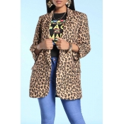 Lovely Leisure Leopard Print Coat