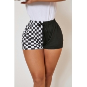 Lovely Leisure Patchwork Black Shorts