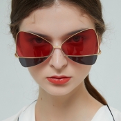 Lovely Chic Butterfly Frame Red Sunglasses