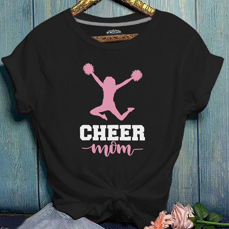 

Lovely Casual O Neck Print Black Plus Size T-shirt