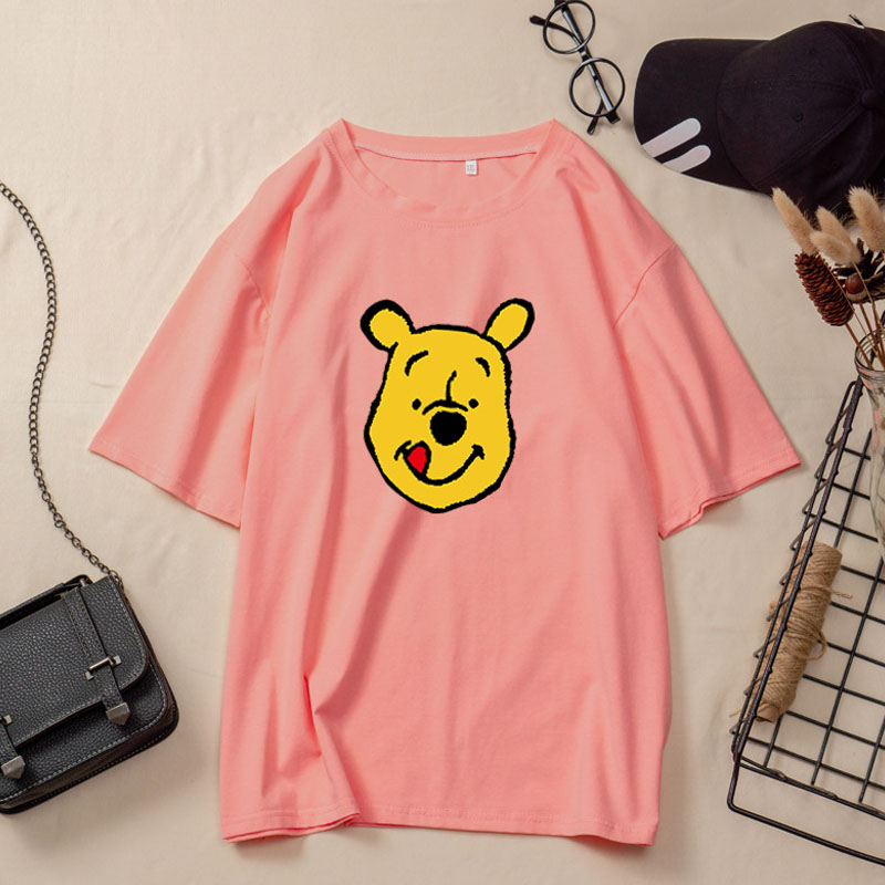 

Lovely Trendy Cartoon Print Pink Plus Size Two-piece Pants Set