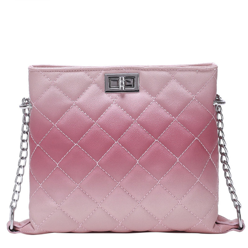 

Lovely Retro Chain Strap Pink Messenger Bag