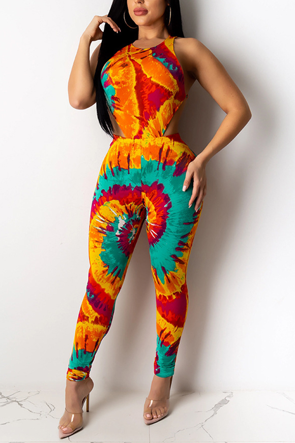 

Lovely Trendy Print Croci Two-piece Pants Set