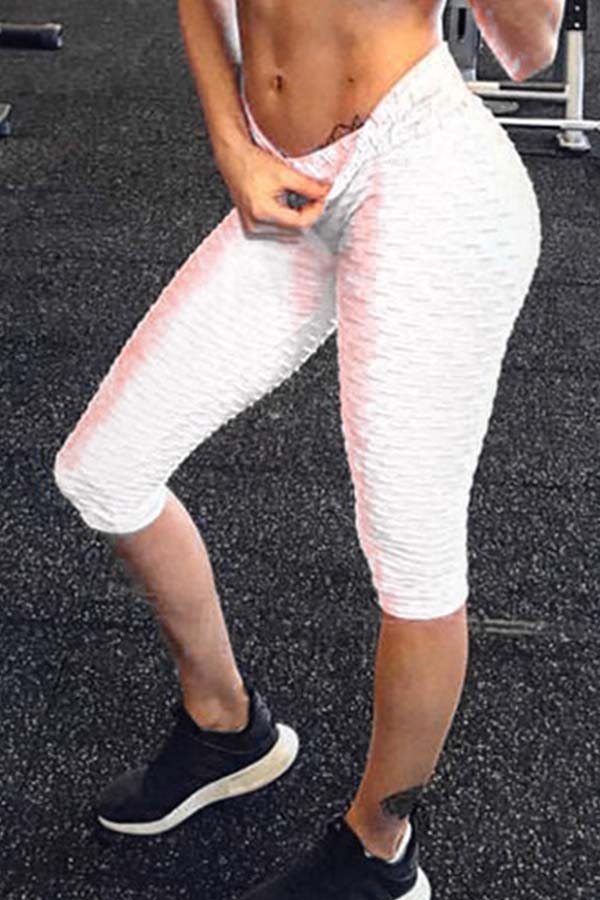 

Lovely Sportswear Basic Skinny White Pants