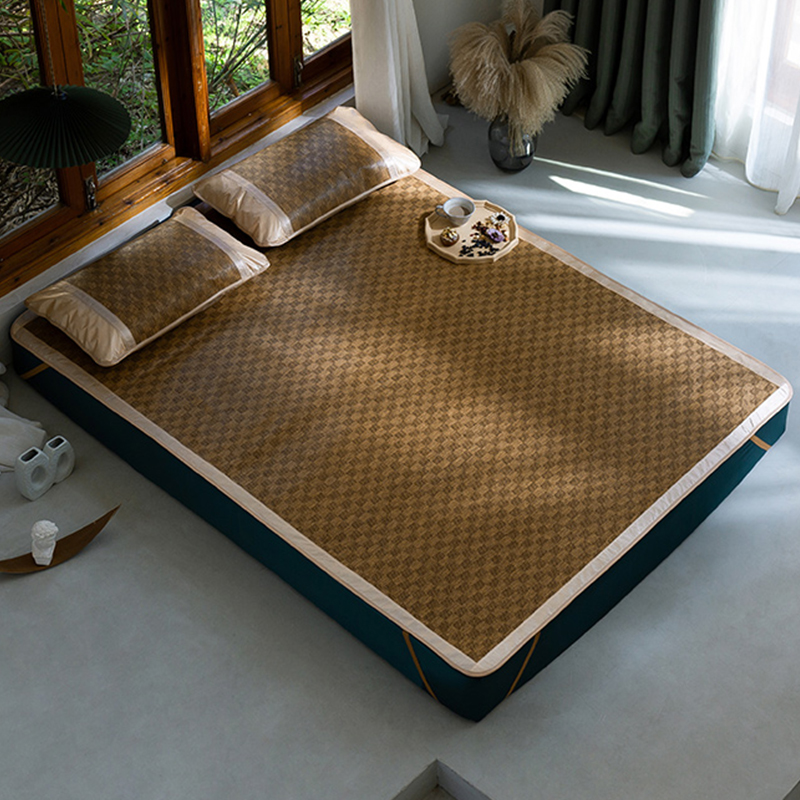 

Lovely Leisure Patchwork Deep Camel Bedding Set