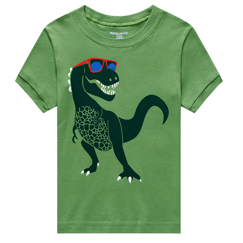 

Lovely Casual Print Green Boy Two-piece Shorts Set