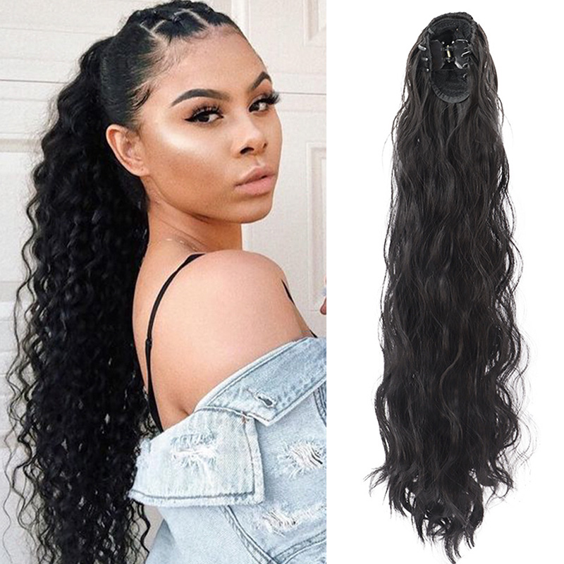 

Lovely Trendy Long Curly Black Wigs