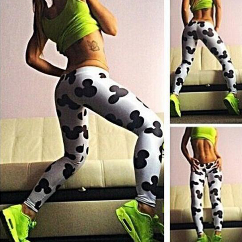 

Lovely Sportswear Print Black Pants