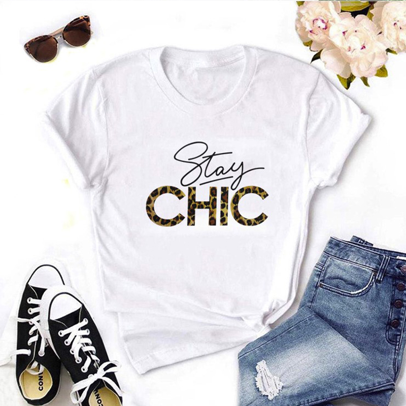 

Lovely Leisure O Neck Letter White T-shirt