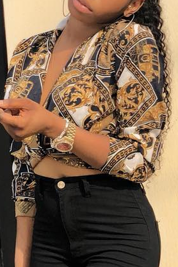 

Lovely Trendy Print Multicolor Blouse, Multi