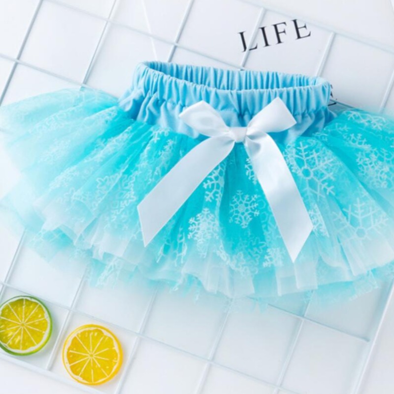 

Lovely Sweet Fold Design Powderblue Girl Skirt