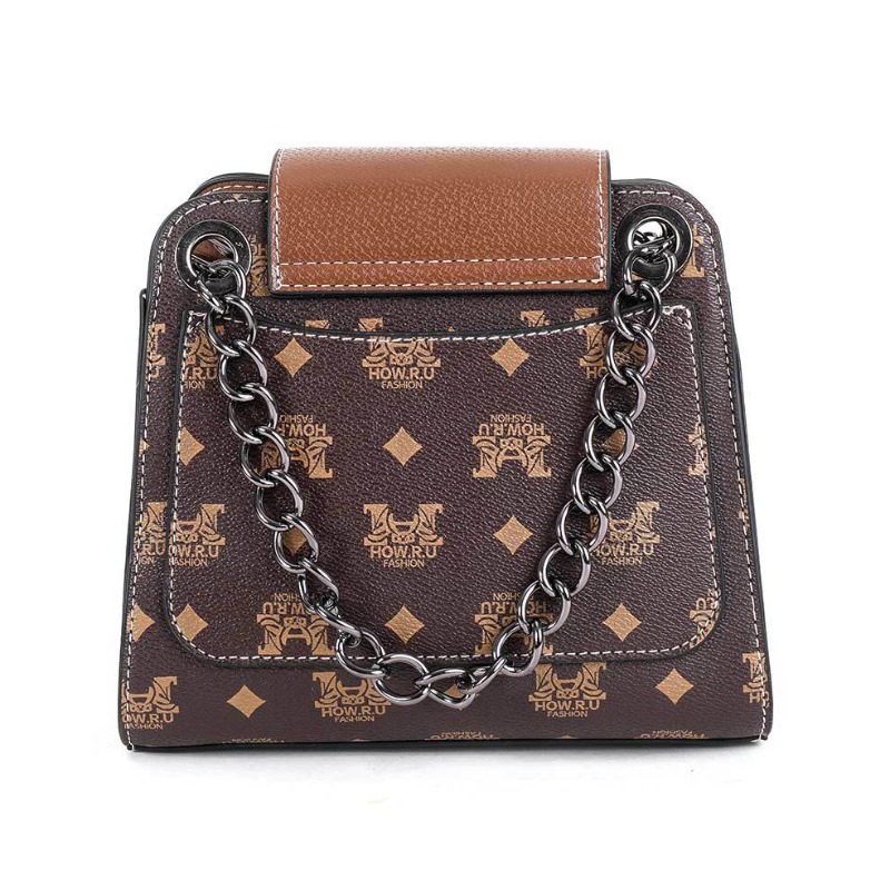 

Lovely Stylish Print Brown Crossbody Bag
