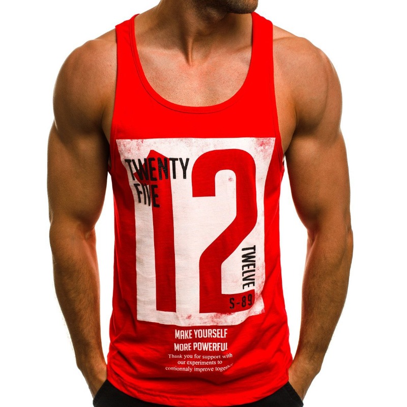 

Lovely Sportswear Letter Red Vest