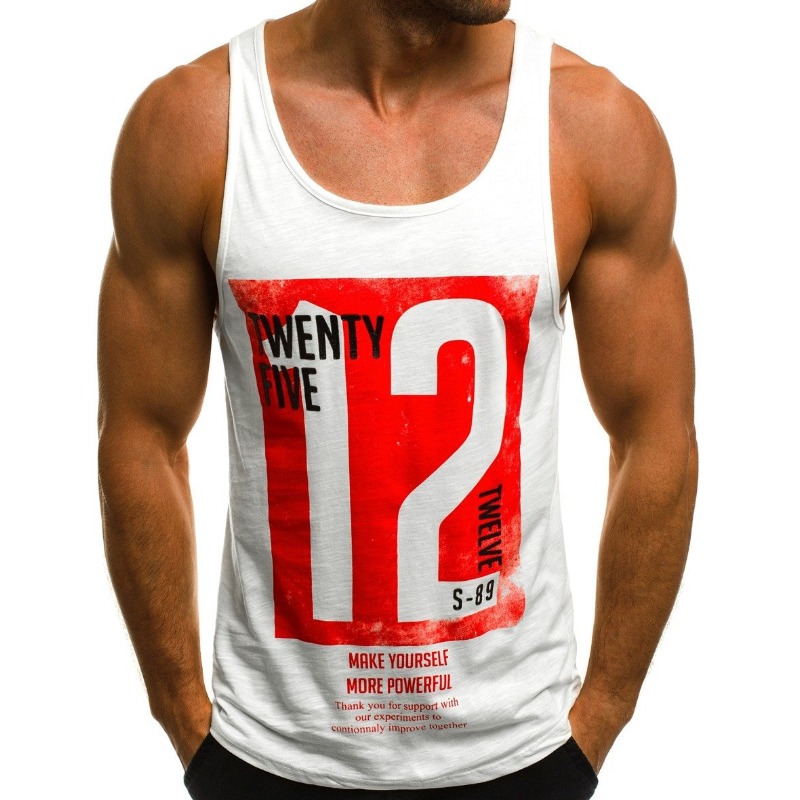 

Lovely Sportswear Letter White Vest
