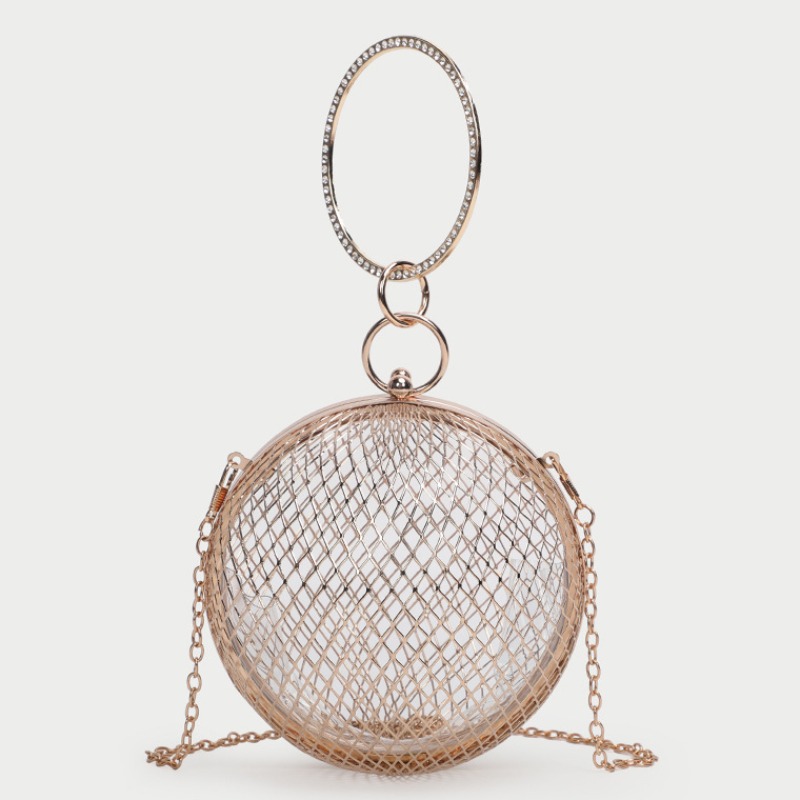 

Lovely Chic Hollow-out Gold Crossbody Bag
