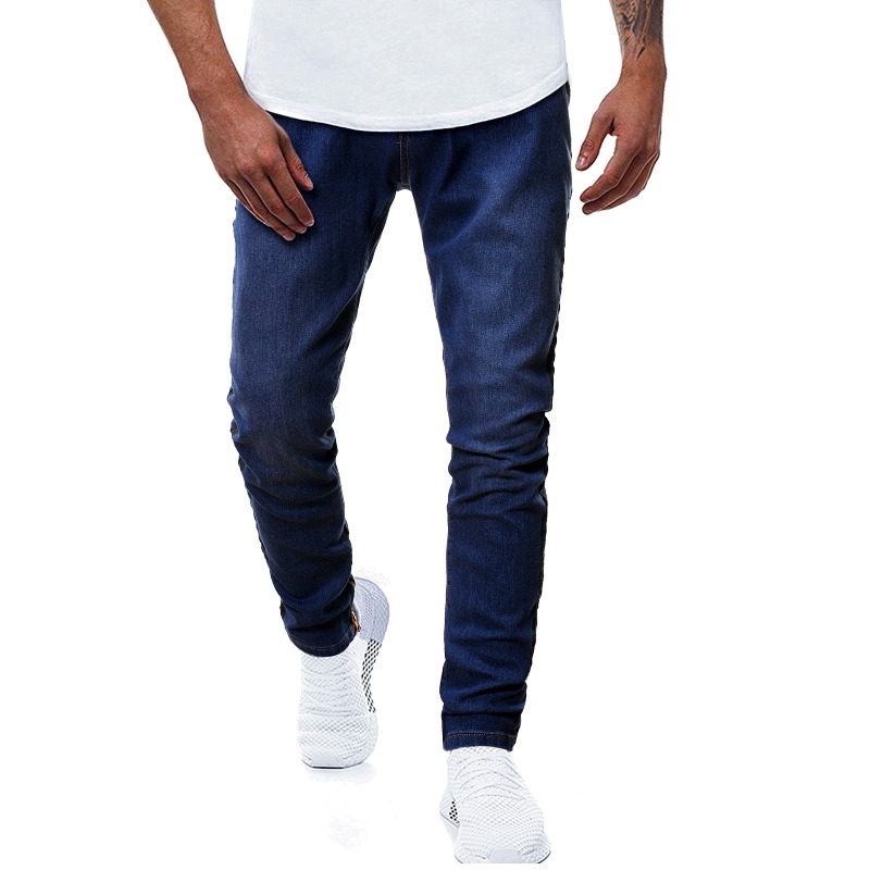 

Lovely Stylish Zipper Design Blue Jeans