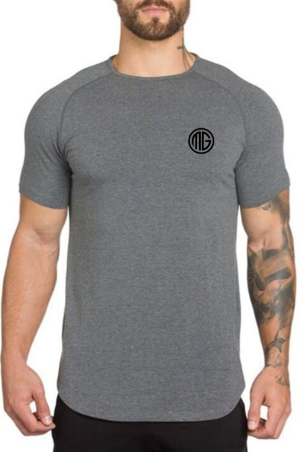 

Lovely Sportswear Letter Dark Grey T-shirt