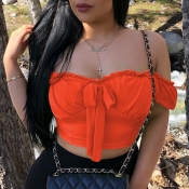 Lovely Casual Dew Shoulder Jacinth Blouse