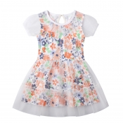 Lovely Sweet See-through Yellow Girl Knee Length D