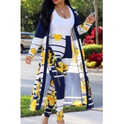 LW Plus Size Floral Print Striped Pants Set